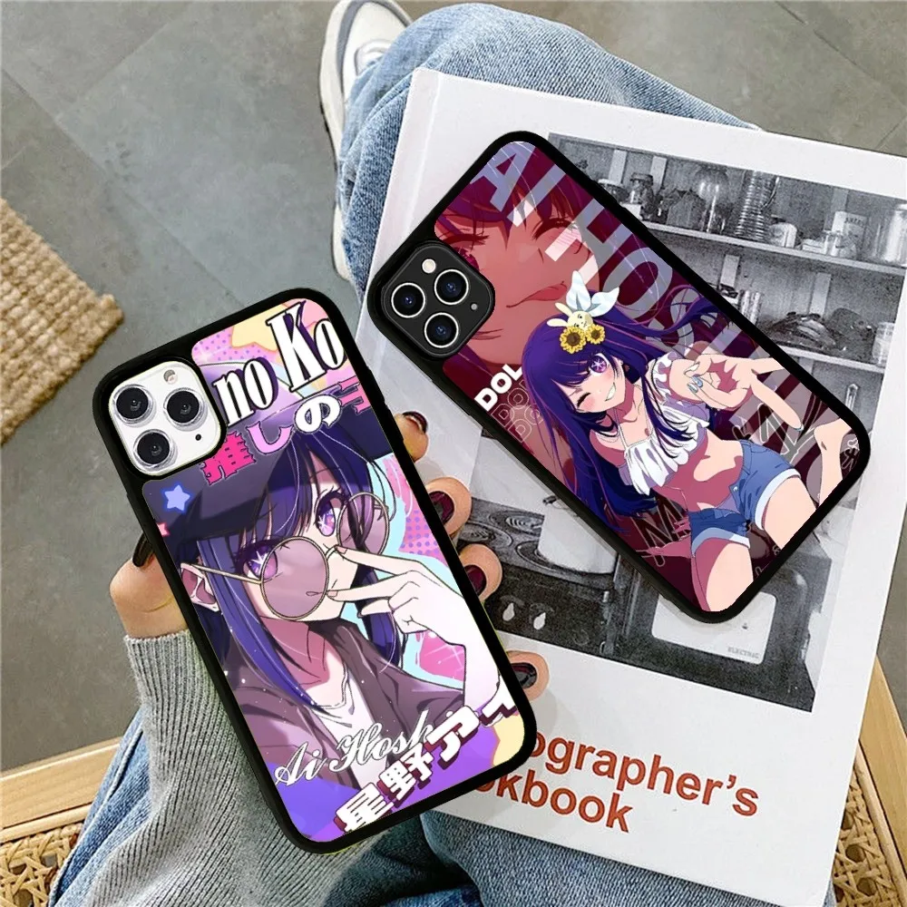 Anime Oshi No Ko Phone Case Silicone PC+TPU For For IPhone 11 12 13 14 15 16 Plus Pro Max Cover