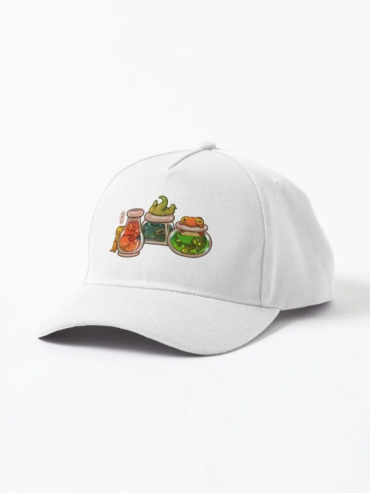 Cute Baby Froglets Playing With Fantasy Potions Artwork Asian Style Cap For Unisex Adult Outdoor Casual Sun Baseball Caps