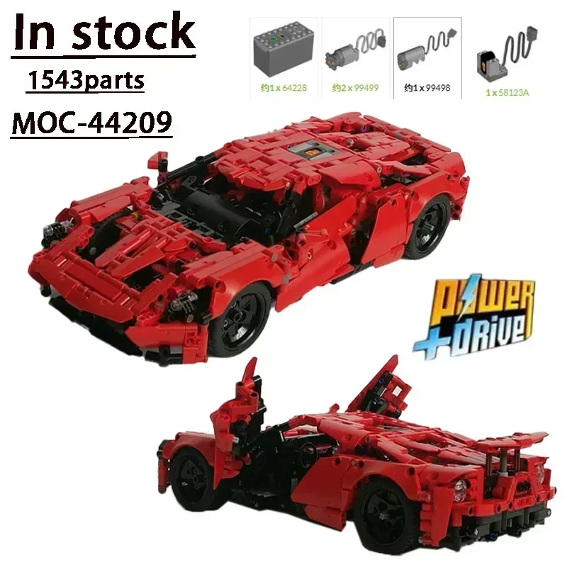 

MOC-4420 RedNewElectricRCButterflyDoor1:12Supercar • 1543 PartsBuilding Block Model Adult Splicing Building Blocks Kids Toy Gift