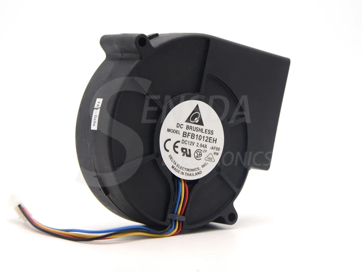 

BFB1012EH 9733 12V 2.94A 9cm 3/4wire double ball air fan centrifugal turbine blower 9cm 3/4wire