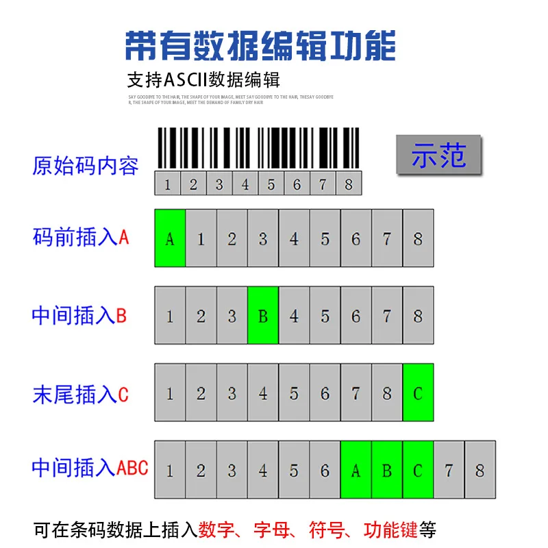 One dimensional and two-dimensional Bluetooth scanning gun connected to Android phone tablet iOS