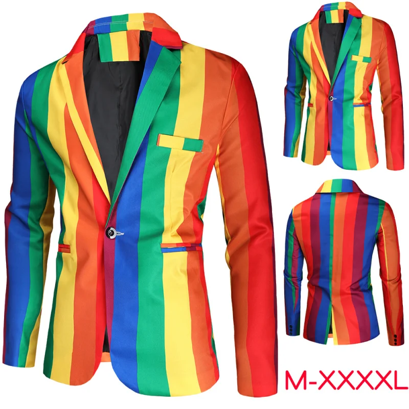 

Повседневный мужской костюм Cisas в полоску на Хэллоуин, европейский костюм 202, осень-зима, Новое поступление, длинный све