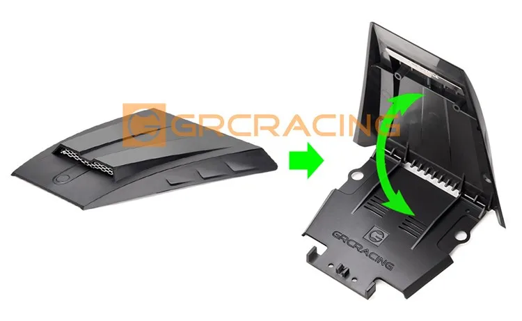 

Suitable for 1:10 RC tracked vehicle trax trx-6 G63 TRX-4 G500 hidden shell pillar + flip-top engine cover G162EB