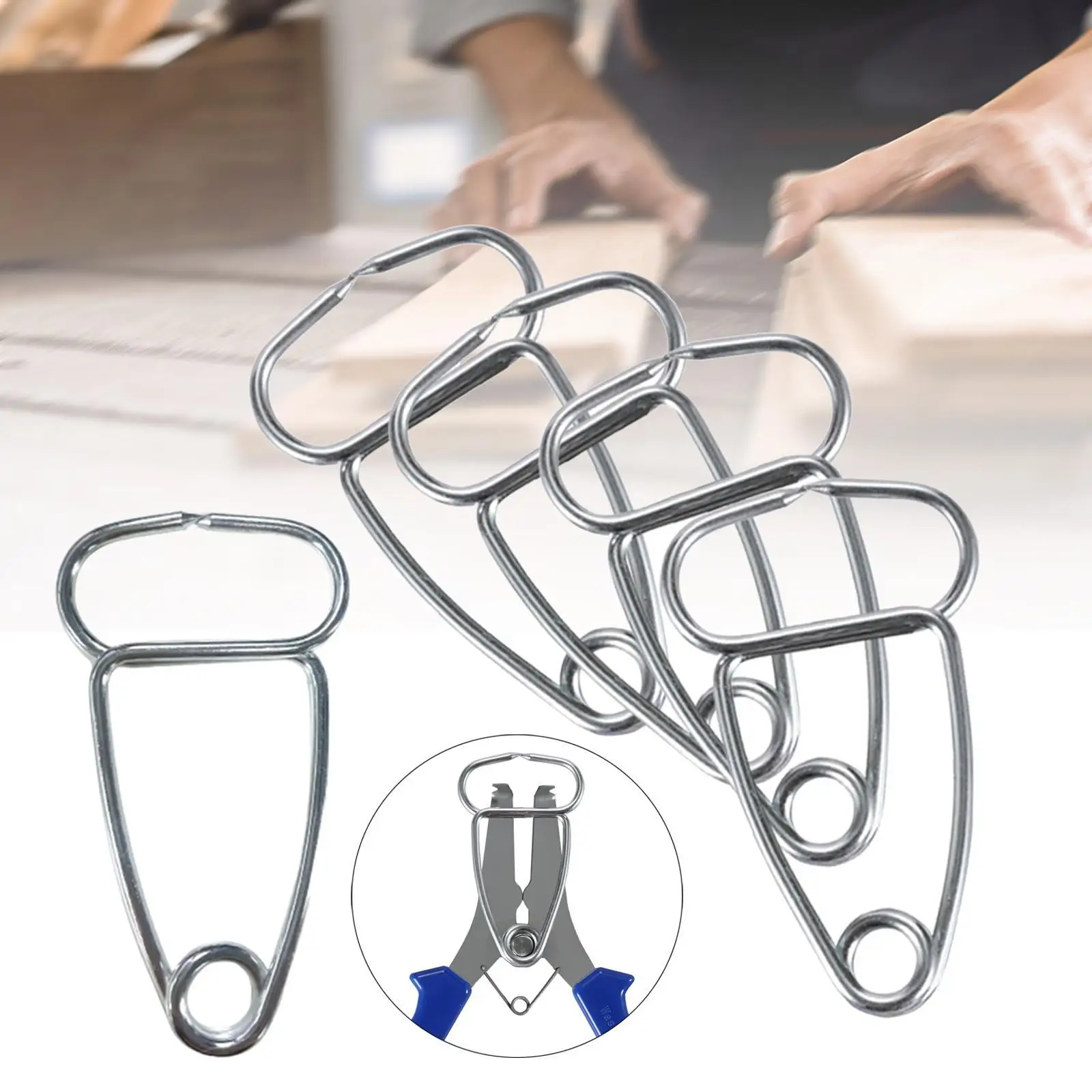 Adjustable Miter Clamps Spring Loaded Pliers for Woodworking Corner Glue Picture Frame Kit