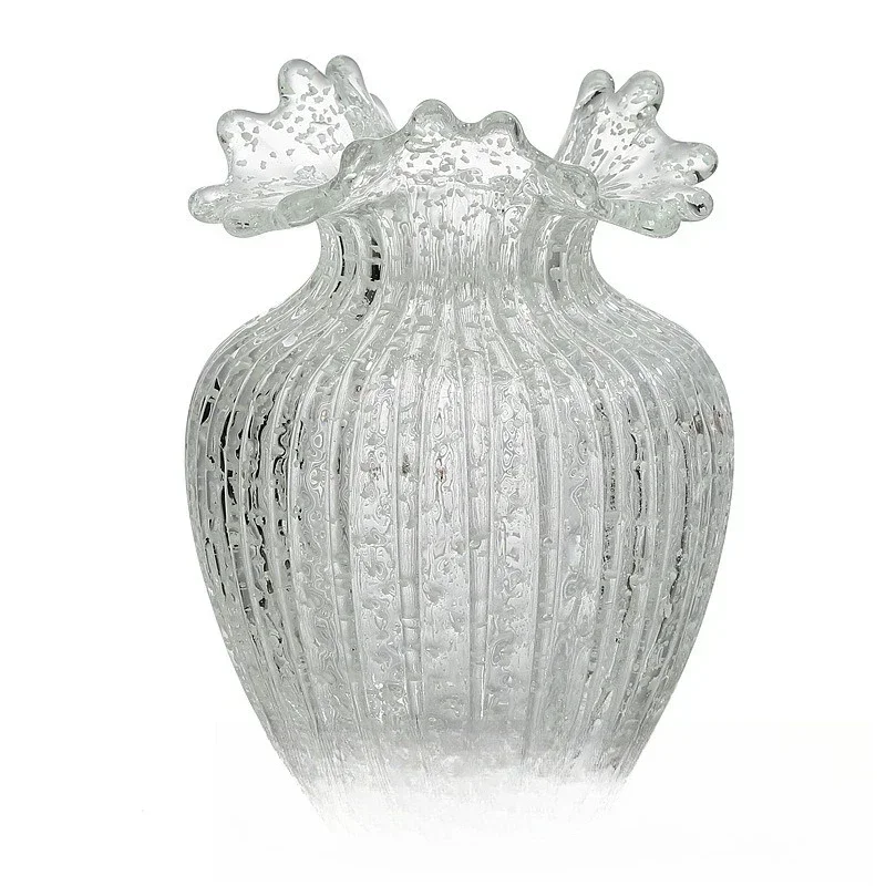 

Luminous vase, wave flower mouth vase, glass home decoration, cat claw fluorescent vase, sky star glass vase