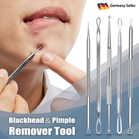 Blackhead Clip Pimple Remover Tool Acne Needle Extraction Popper Pore Black Head Cleaner Face Skin Care Deep Cleansing Needle