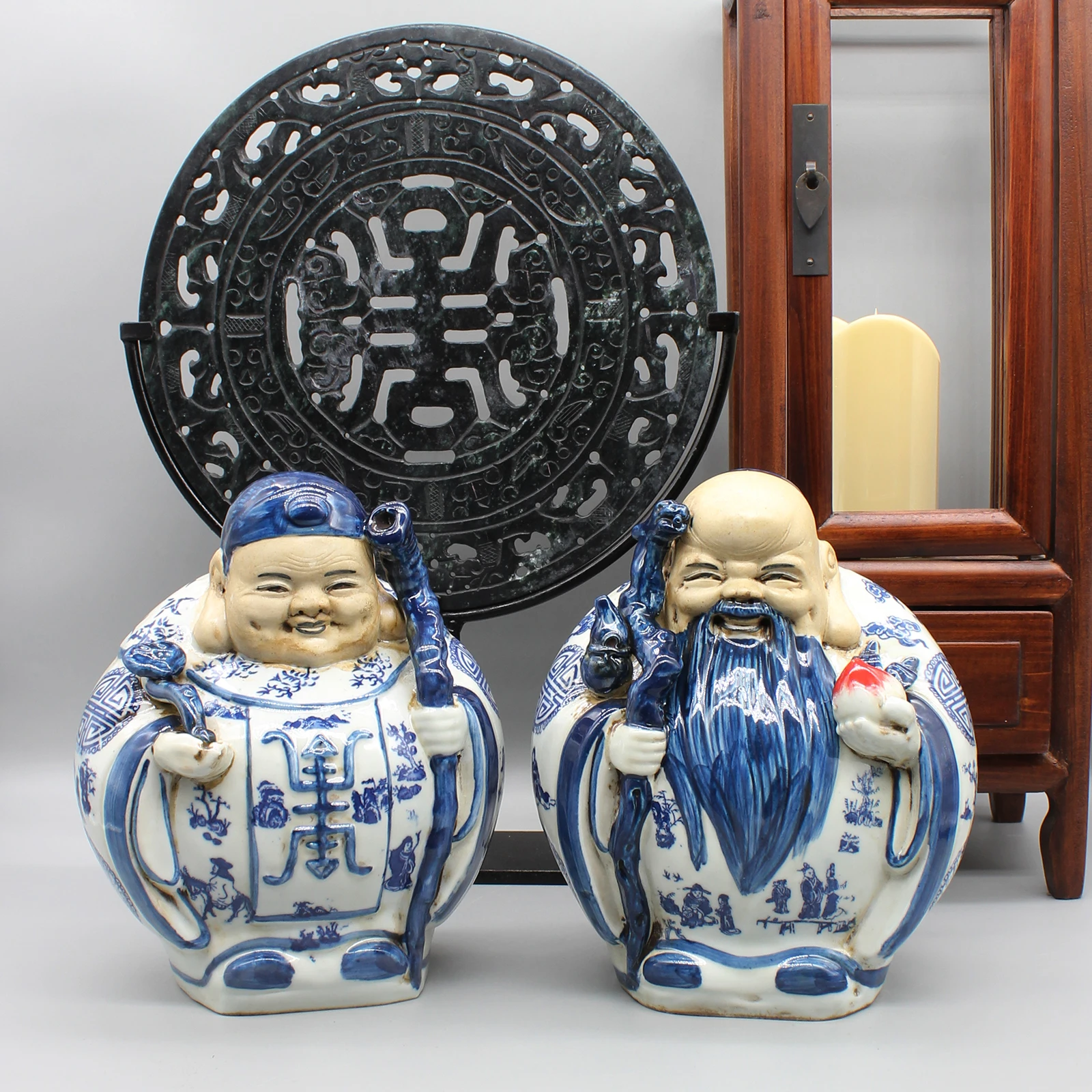 

Longevity statues, Long life, Ceramic figurines, Home decoration