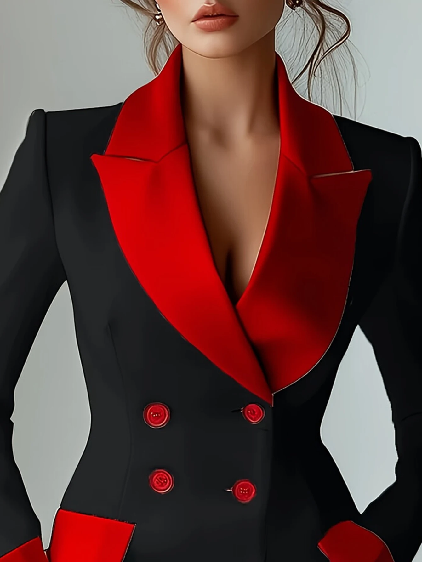 ชุดสูทผู้หญิงแขนยาวทรงตรง สไตล์ลำลอง แฟชั่นทันสมัย สวมใส่สบาย เหมาะสำหรับธุรกิจและออฟฟิศ