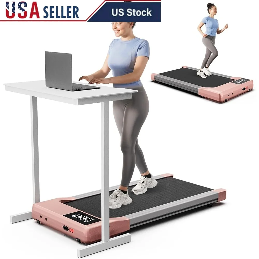 

Portable Under Desk Treadmill 3 in 1 Walking Jogging Machine 2.5HP Quiet Motor Remote Control LED Display Fitness Equipment