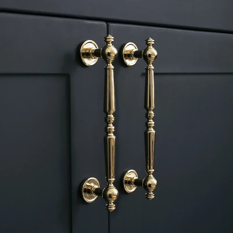 yesBright Gold Solid Cabinet Handle and Knob Brass Drawer Knobs T Bar Bedroom Kitchen Cupboard Hardware Bathroom Furniture