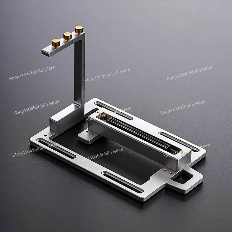 Full-Speed PCIE4.0 Graphics Card Vertical Bracket - 90-Degree Mounting Kit with Extension Cable