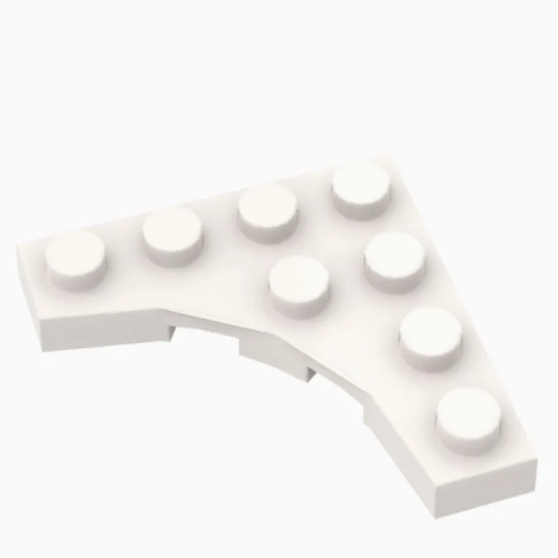 10pcs 35044 4x4 Small Particle Building Blocks with Curved Cut, DIY Accessories and Props