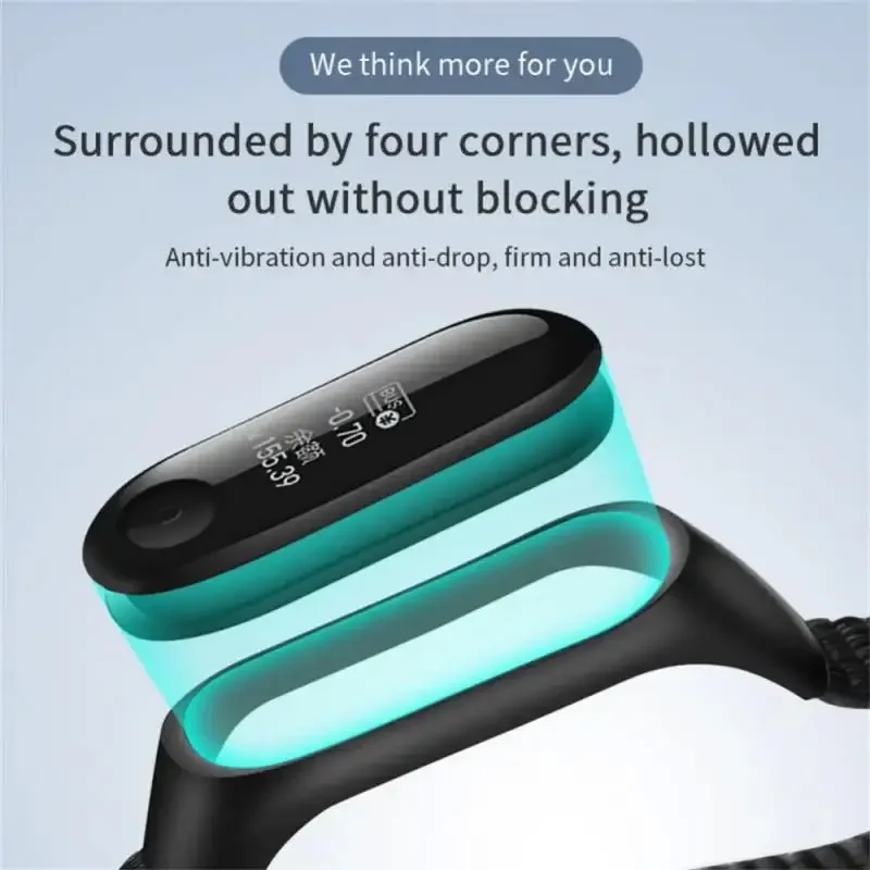 ไนลอนสําหรับ Xiao mi mi Band 4/5/6/7 สายรัดข้อมือกีฬา Breathable สร้อยข้อมือสําหรับ mi band 4/5/6/7 เปลี่ยน Correa สายคล้อง