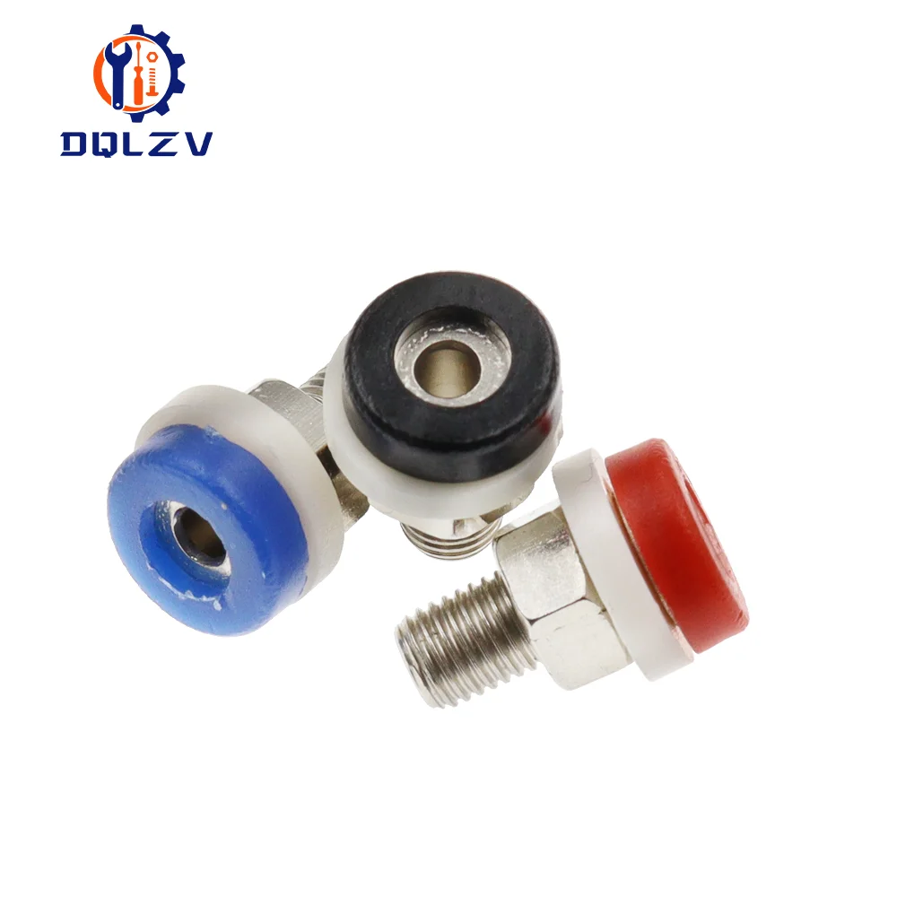 Brass 2MM Banana Socket Jack for Banana Plug Test Connector Insulated Socket Small Terminal Pure Copper Red Black Blue