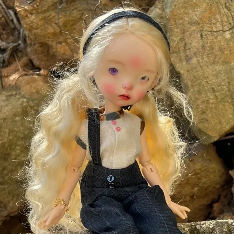 Nowa lalka BJD 1/6 Landoudou pełny zestaw urocza dziewczynka wysokiej jakości żywica zabawka prezent urodzinowy lalki dla dzieci w ofercie ruchome szkielety