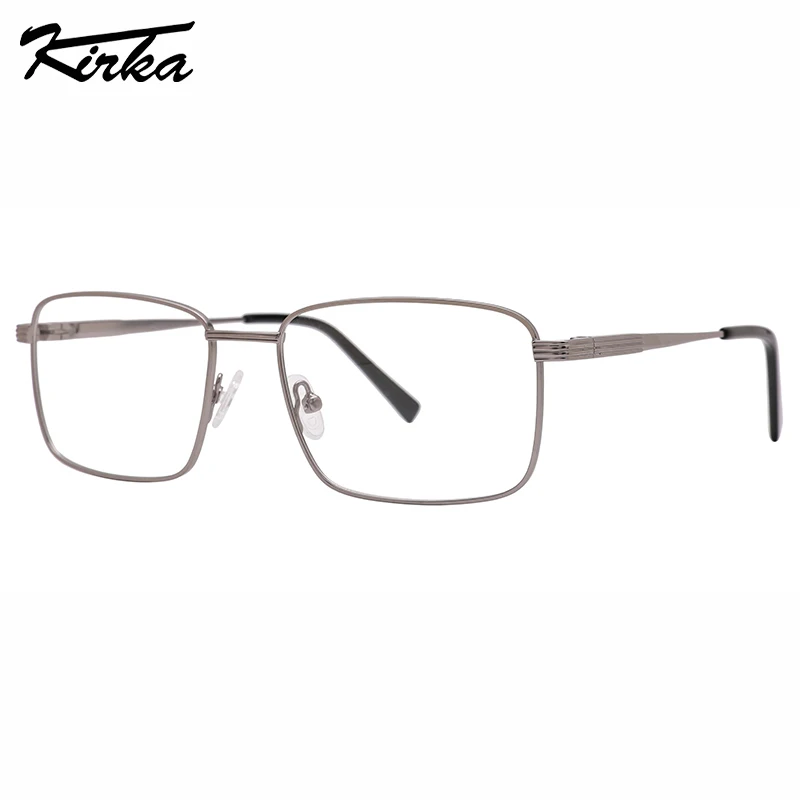 

Kirka Male Eyeglasses Classic Rectangle Matt Colors Metal Frames Prescription Man Glasses Ultralight Optical Glasses MM1045