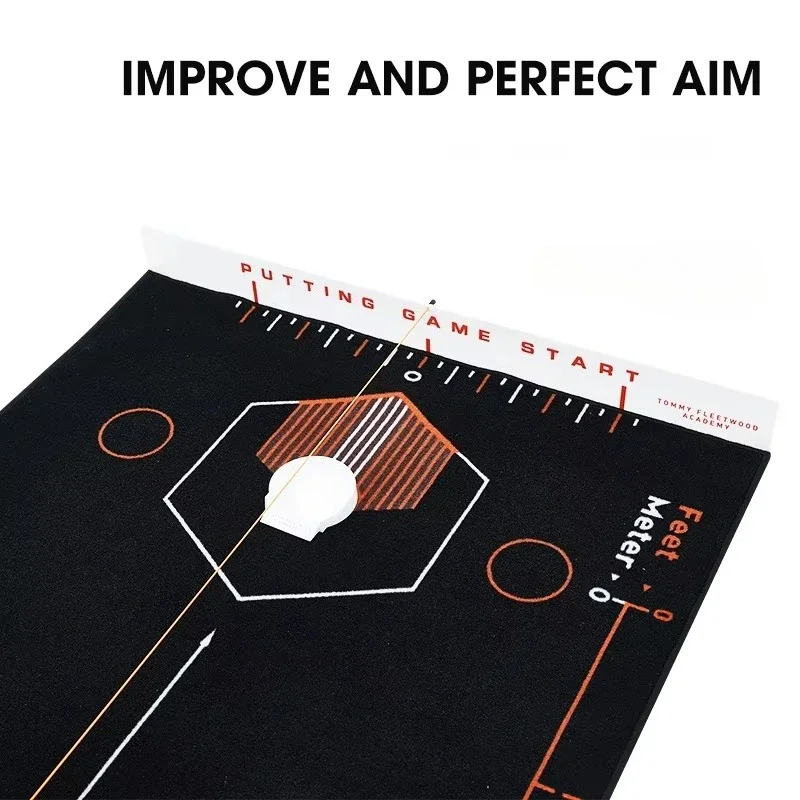 Golf Putting Trainer Put Green Alignment Set Golf Indoor Swing Training Golf Hole Cup Swing Trainer Aids