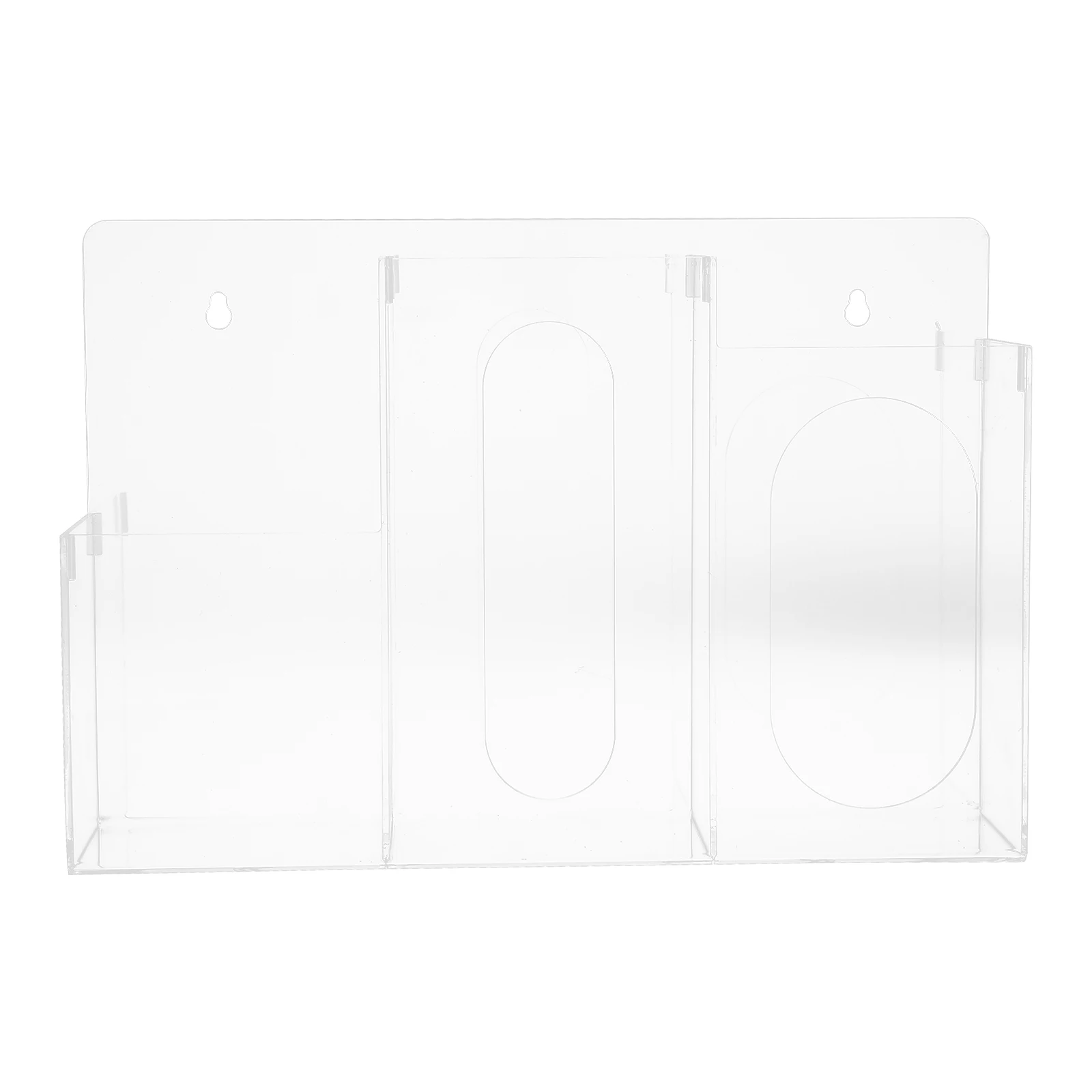 

Acrylic Storage Box Wall Mounted Tissue Mask Holder Home Bathroom Clear Plastic Container Gloves Organizer Space Saving for Desk
