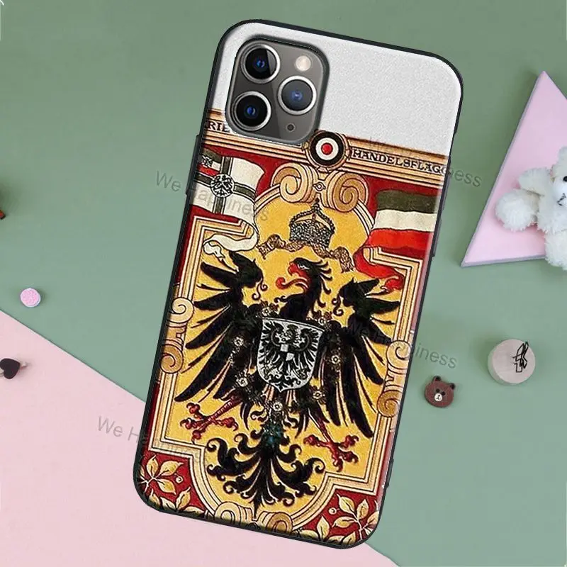 German Empire Flag Case For iphone 11 13 Pro Max 12 mini XS MAX X XR 6S 8 7 Plus SE 2020 Back Cover Coque