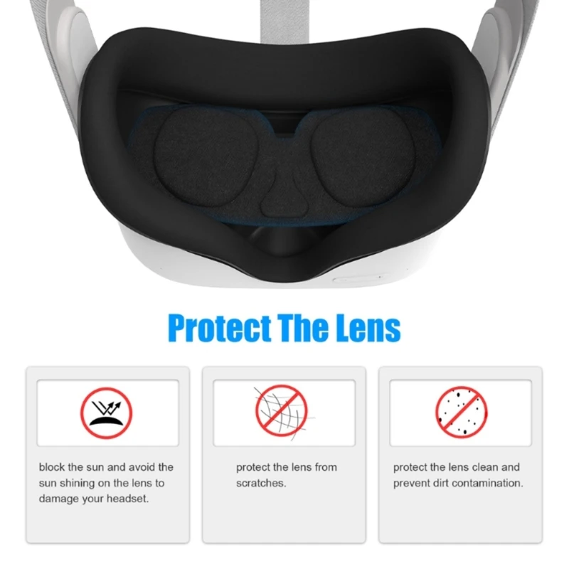 Dustproof Lens Cover VR Glasses Protective Cover for Pico 4 VR Headset Glasses Anti Scratch Caps Pad Protector Pads