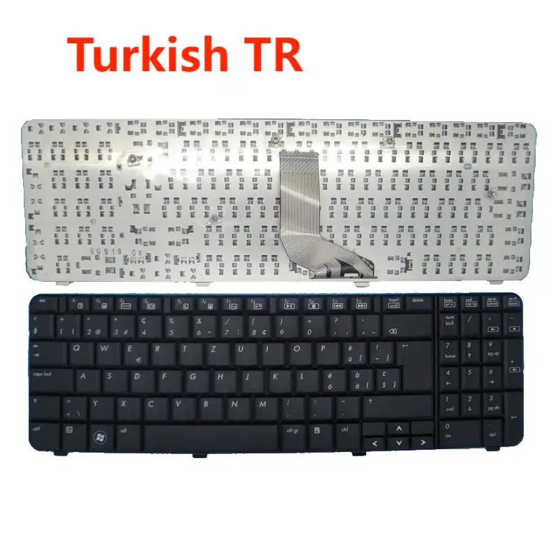لوحة مفاتيح للكمبيوتر المحمول HP CQ61 G61 517865-051 فرنسا FR/العبرية HB/الكورية KR/التركية TR/كندا CA أسود