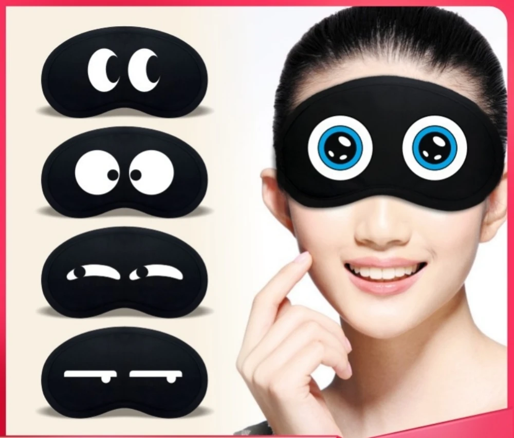 2023 Cartoon Sleep Eye Mask Cute Funny Eye Cover Sleeping Mask Kids Eye Shade Band Blindfolds Sleep Aids Travel Rest Eye patch
