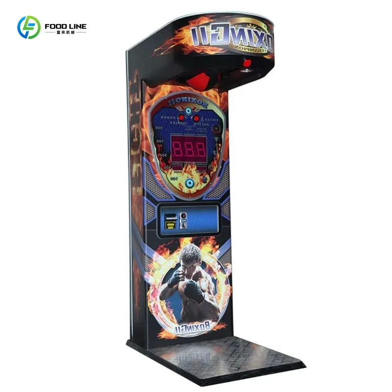 Customized Ultimate Big Boxing Punch Coin Tough Guy Boxer Punch Machine Commercial Amusement Equipment