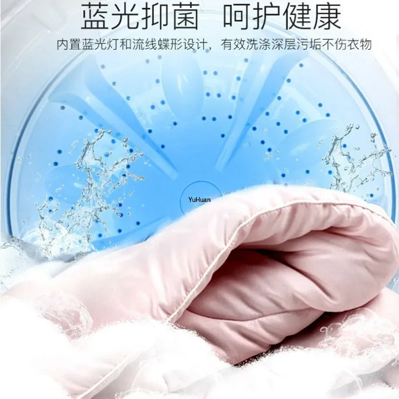 Lavadora portátil da desidratação da lavanderia da máquina de lavar roupa do dormitório doméstico semiautomático de 220v 4.5kg