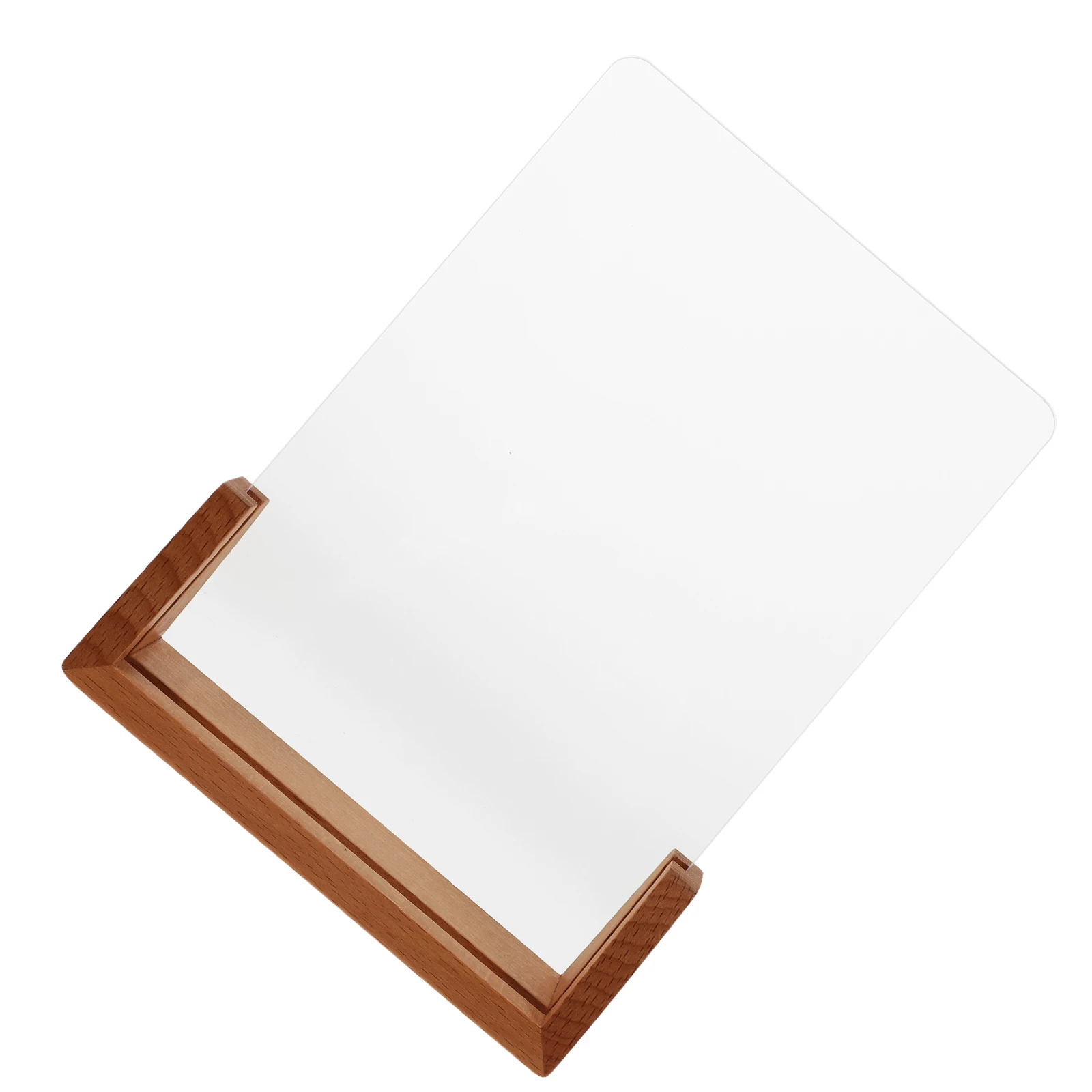 

Acrylic Art Board Stand False Tips Sample Holder Color Card Rack Wood Base For Salon Nails Practice Rack Sample