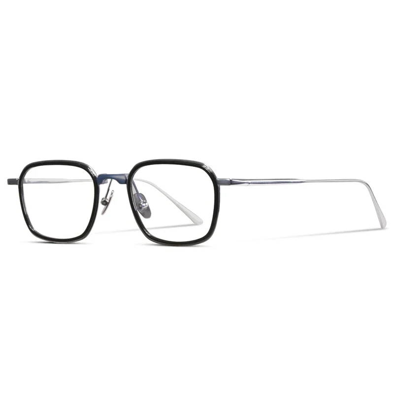 High Quality Titanium glasses frame men vintage square optical eyewear Myopia reading women prescription clear eyeglasses