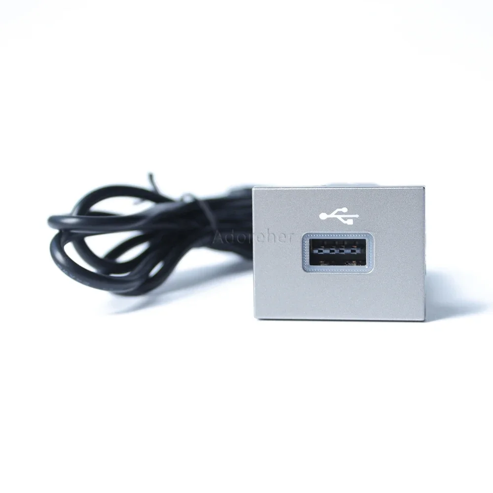 12V/24V Silver Car USB Vehicle Adapter Audio Radio u-disk Accessories For Ford Focus 2 Mk2 2009-2011  Accessories