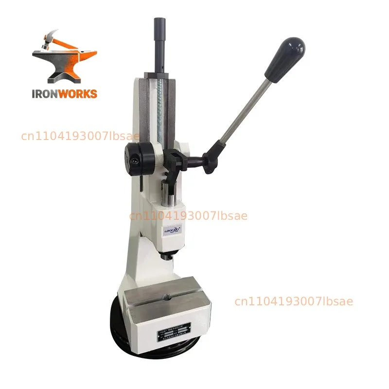 Small desktop hand-crank press, connecting rod structure, suitable for metal punching, pressing、precision assembly operations