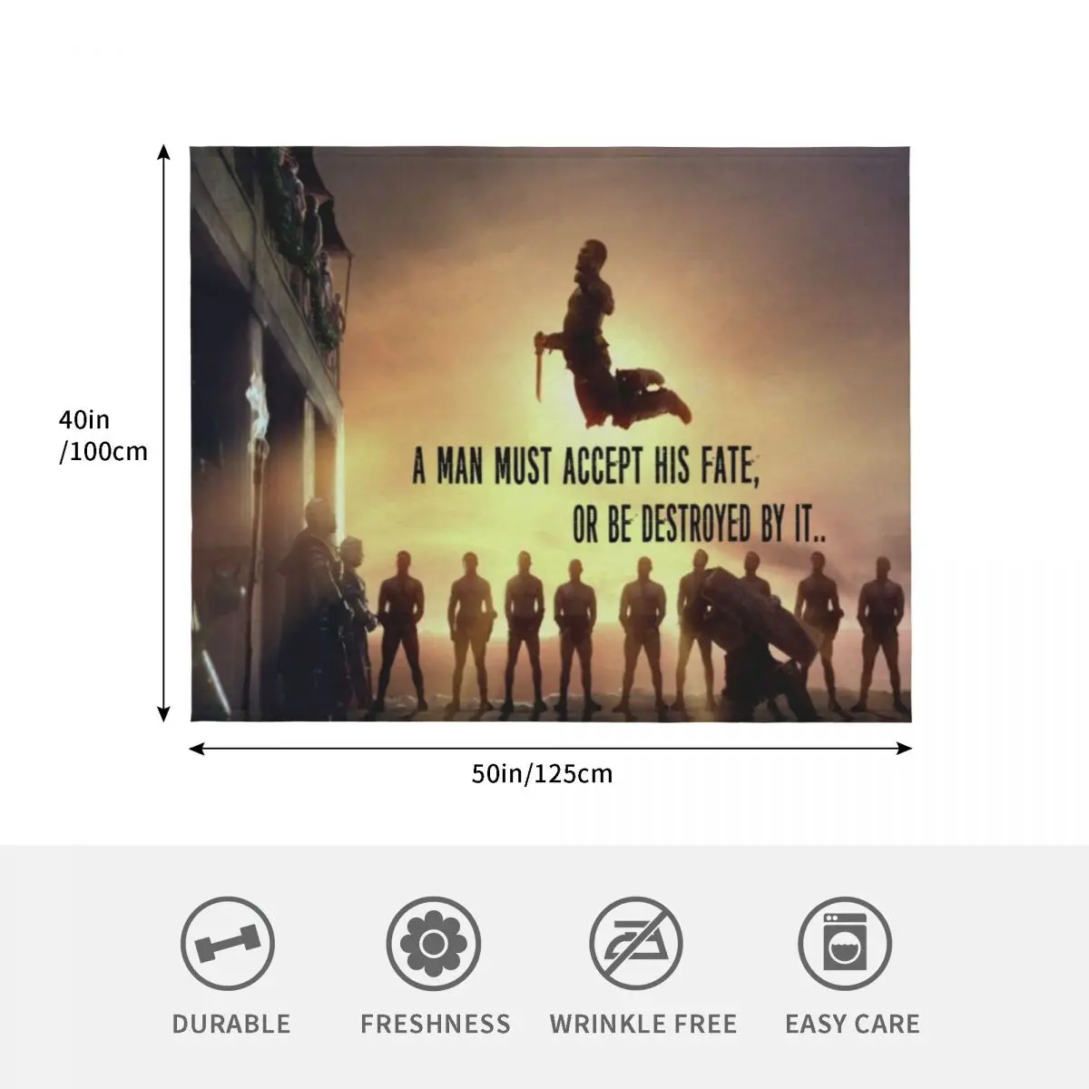 سبارتاكوس اقتباس رمي بطانية للأطفال لينة كبيرة المانجا الفاخرة العلامة التجارية