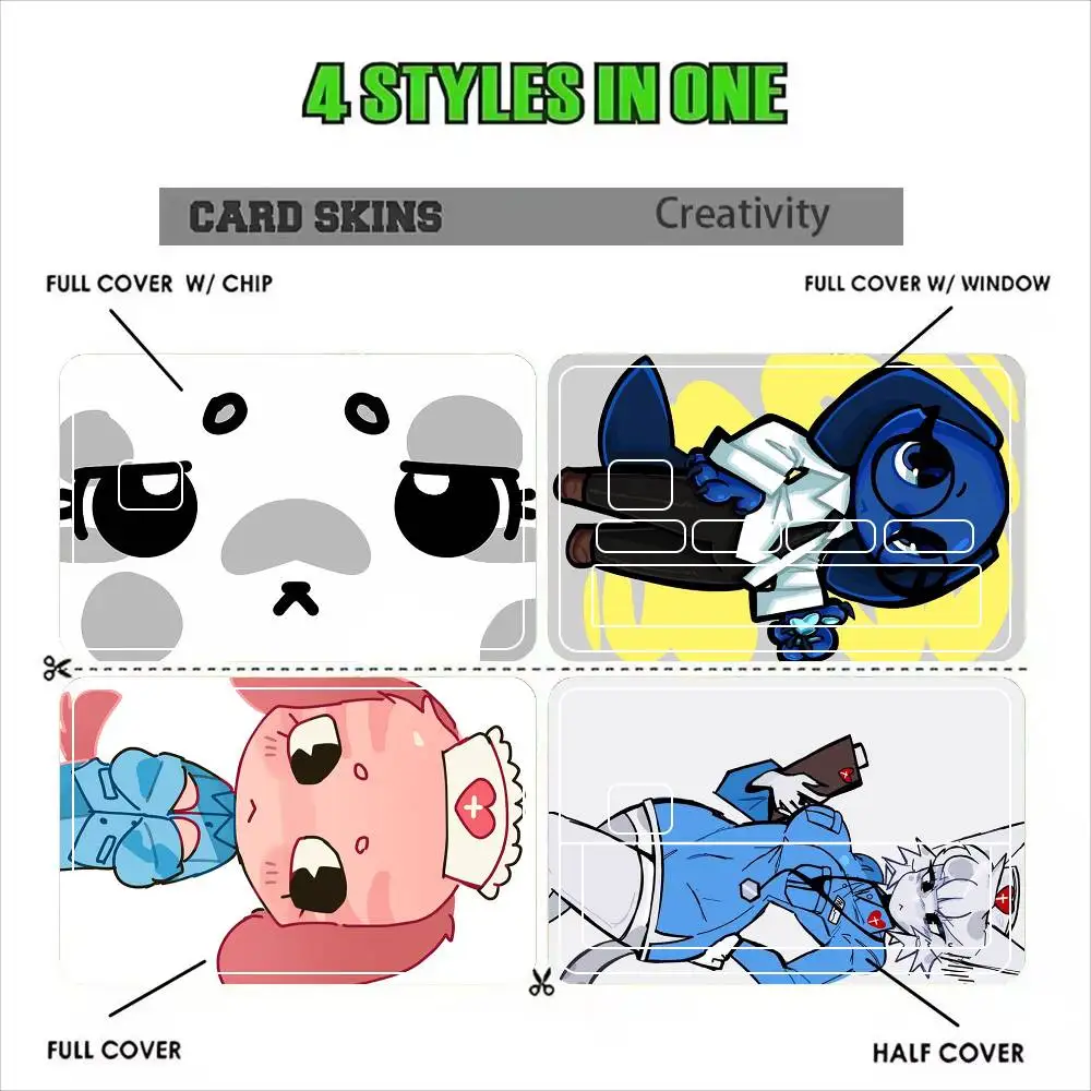 Animal hospital Game Sticker Film Tape Skin for Credit Card Debit Card Waterproof Stickers