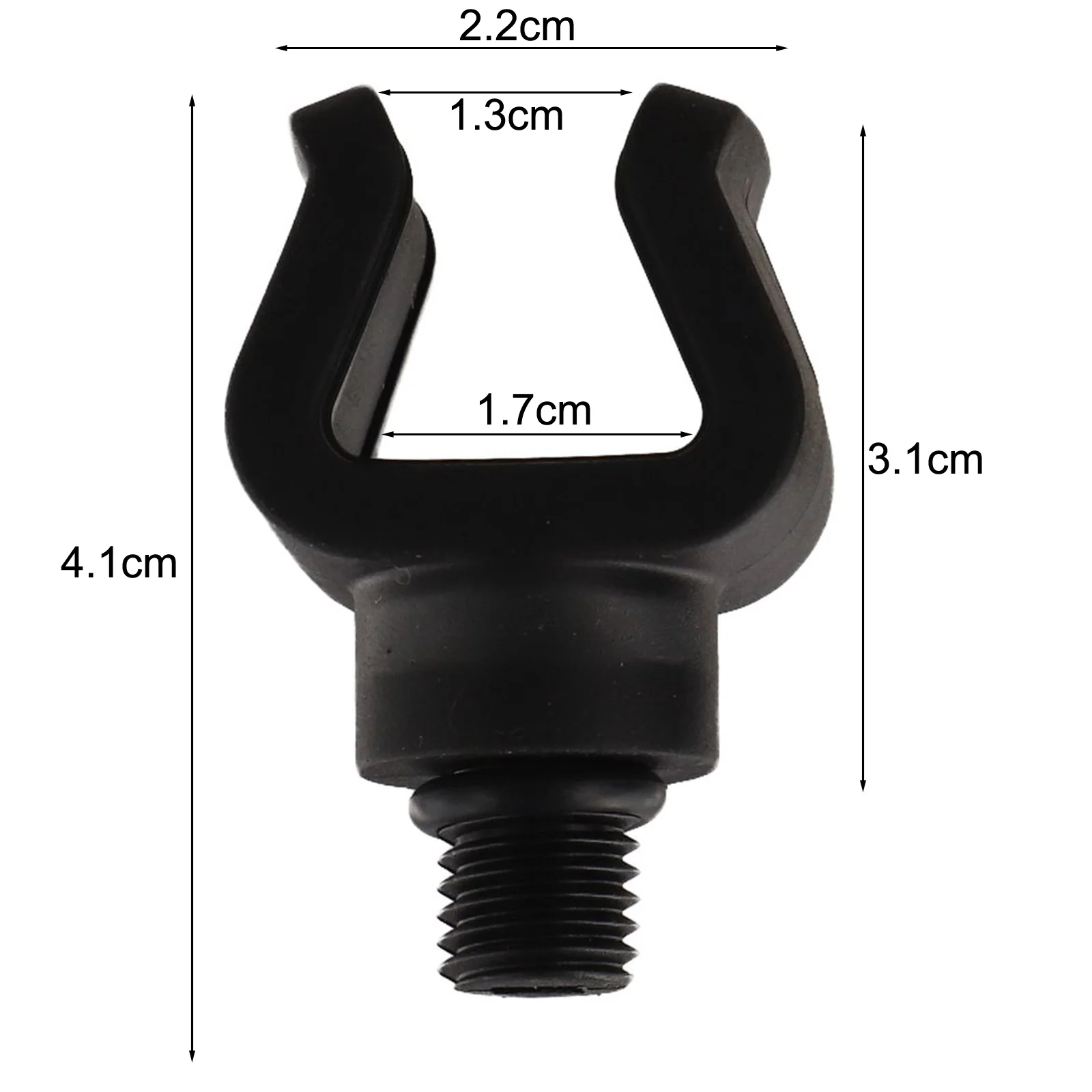 Fishing Rod Rest Head 2pcs for Carp Anglers ABS and TRP Material with 3/8 Thread for Secure Attachment to Rod Holders