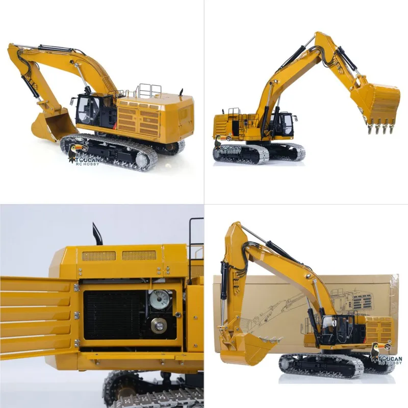LESU 1/14 374 Hydraulic RC Excavator C374F Finished Radio Controlled Digger Heavy Machine Finished Model Car Trucks Gifts