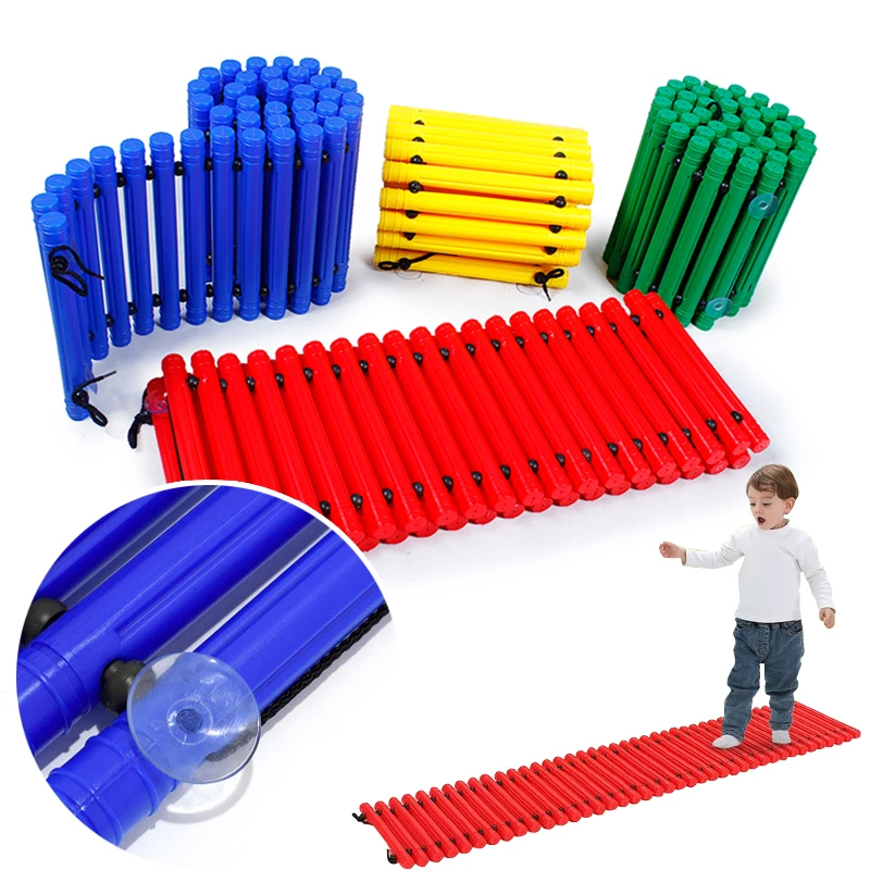 

Balance Board Stepping Pathway Sensory Integration Obstacle Course for Kids Indoor and Outdoor Toy Improve Coordination Strength