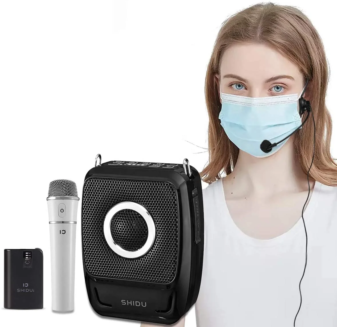 

Shidu Original BT Wireless Teachers Microphone Portable Mini Voice Control Amplifier Audio Speaker for Teachers