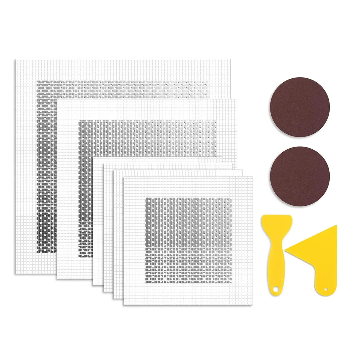 Drywall Repairs Kit, 6 Pieces Wall Patch Kits, 4/6/8 Inch Dry Wall Hole Repair Patch Metal Patch, Extended