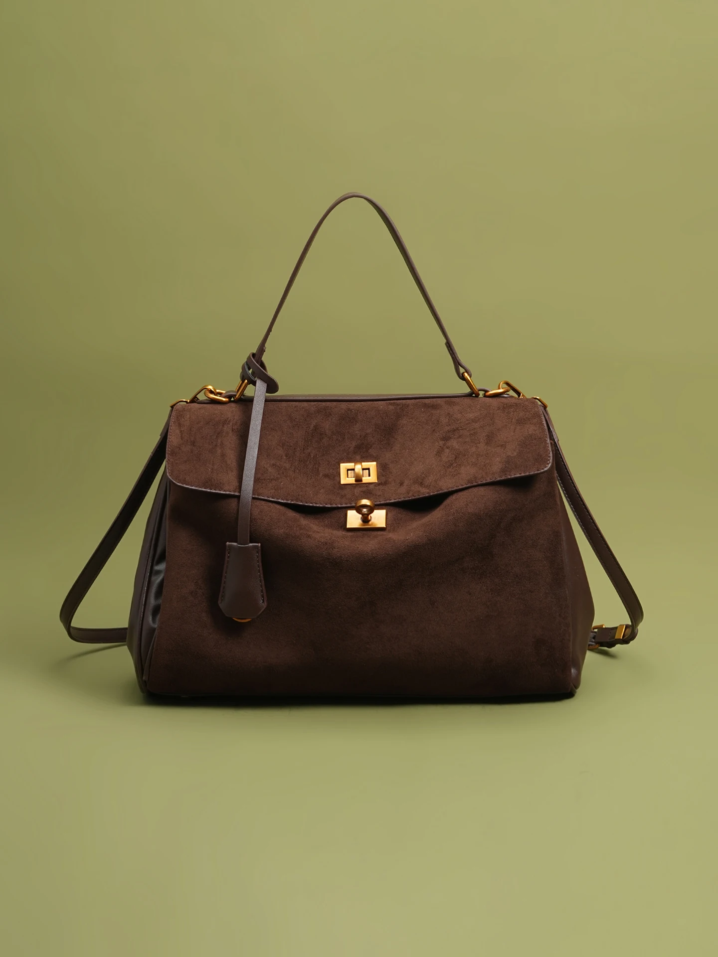 

New Luxury Suede Leather Tote Bag for Women Autumn/Winter Large Capacity Shoulder Bag Satchel Chic Soft Nubuck Crossbody Purse