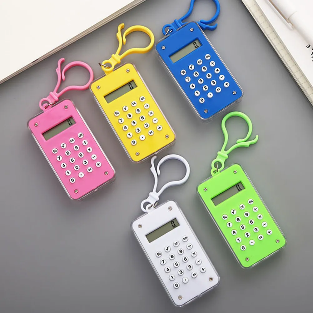 Mini Calculator Portable Battery Powered 8 Digit Screen Compact Size Suitable for School Home Office Mathematics