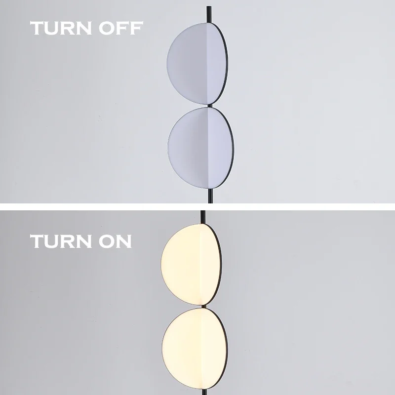 Postmodern Rotatable Blades LED Floor Lamp, Designer Simples Standing Table Light, Sala de estar, Estudo, Quarto, Home Decor Fixture