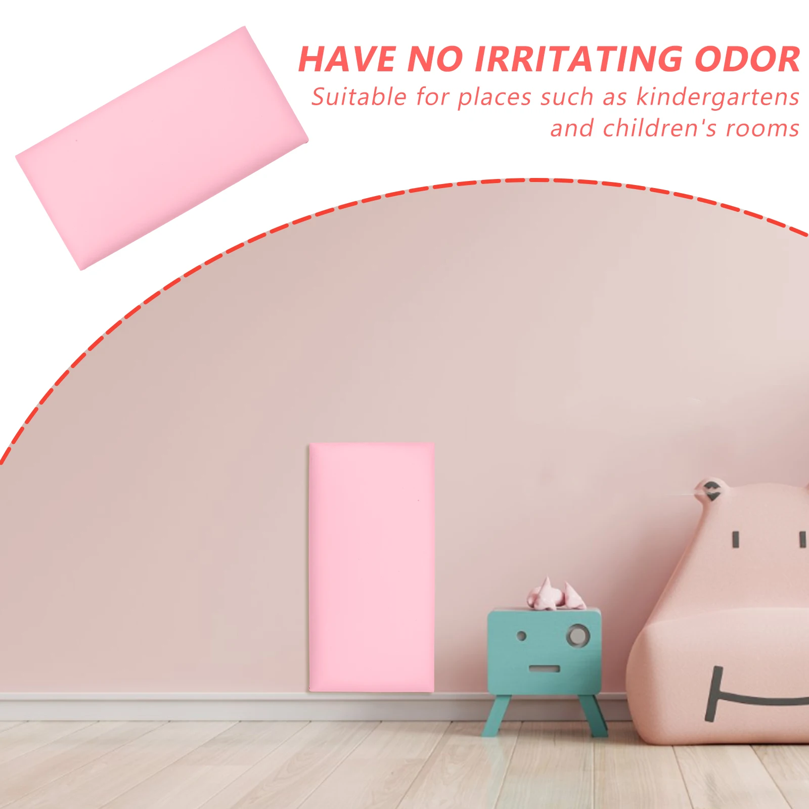 

Anti-collision Soft Wall Sticker Stickers Children's Room Mat For Bedroom Pvc Padding Kids