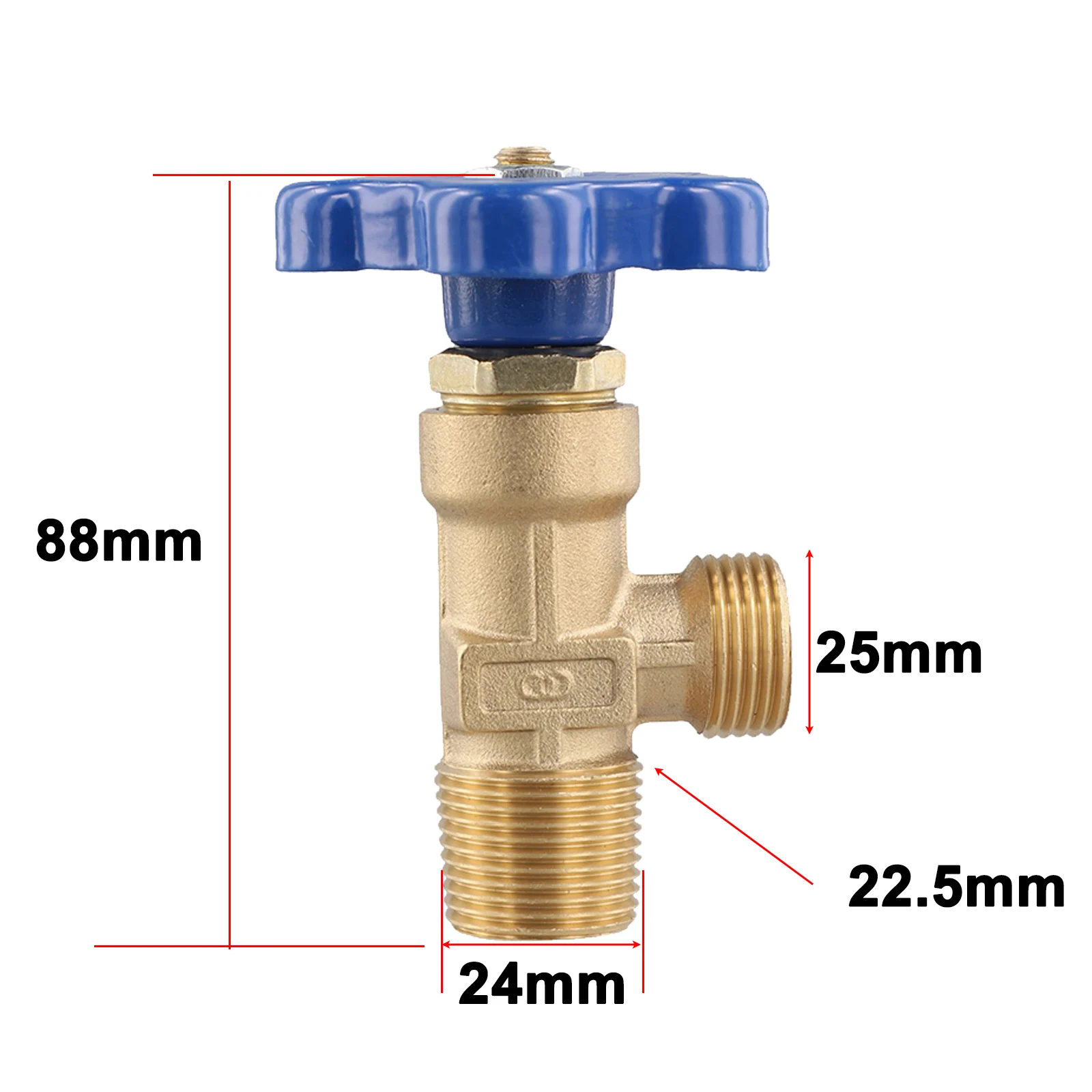 Qualità WP-15 piccola valvola per bombola di Gas Argon con testa in rame e cilindro in acciaio Argon valvola in rame regolatori di Gas