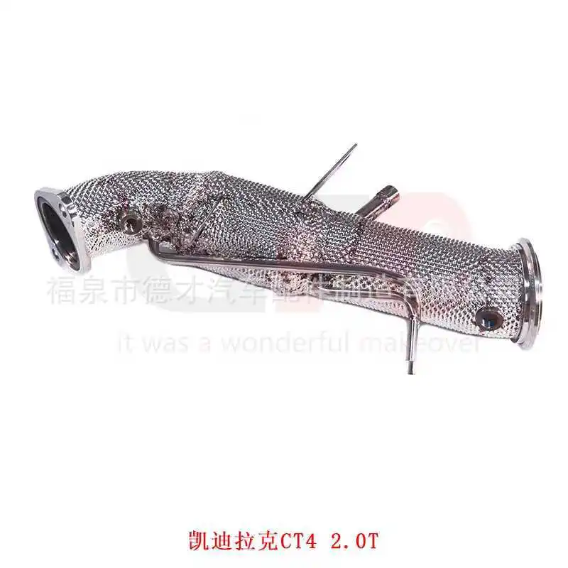 

Suitable for Cadillac CT4 2.0T changed to GFC ternary head exhaust pipe modified sports car sound