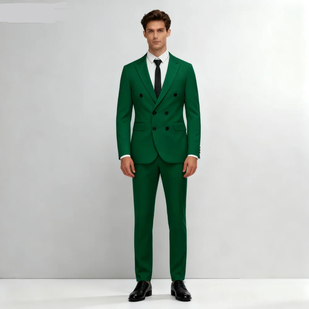 

Men's Casual Business Suit Set Fine Fit Two-Piece Fashion Autumn Winter Korean Style Comfortable Breathable Formal Wear