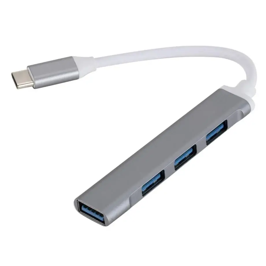 USB C HUB 3.0 Type C 3.1 4 Port Multi Splitter Adapter OTG USB for Macbook Pro 13 15 Air Mi Pro HUAWEI PC Accessories GRWIBEOU