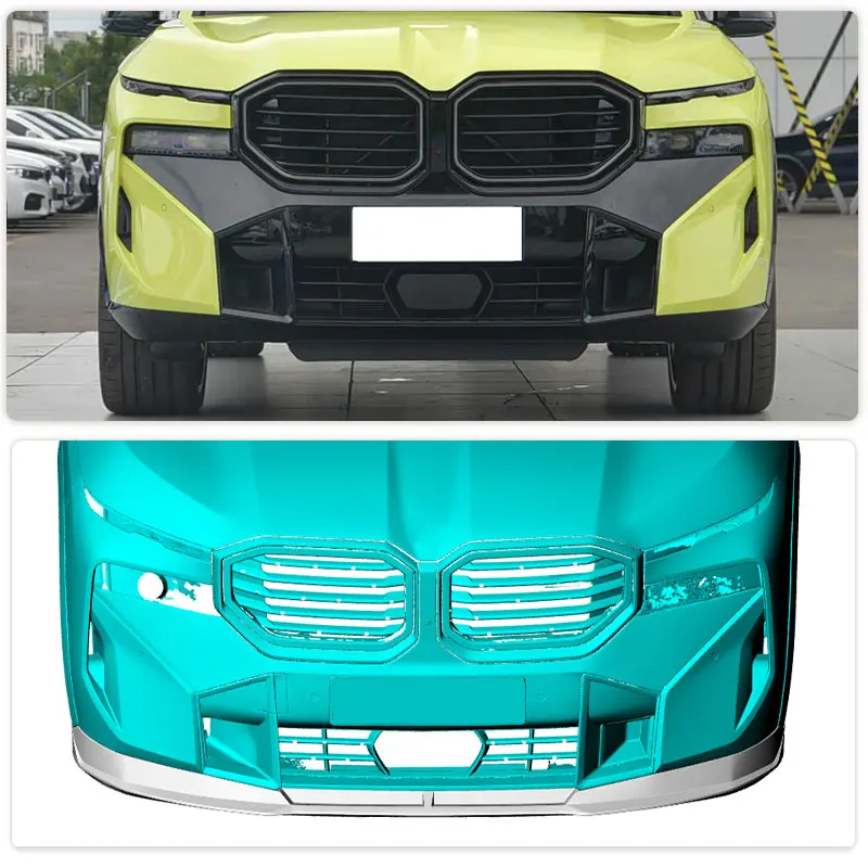 Carbon Fiber Front Bumper Lip Spoiler for BMW XM G09 2023-2026 Car Racing Front Lip Chin Apron Guard Splitters Body Kit