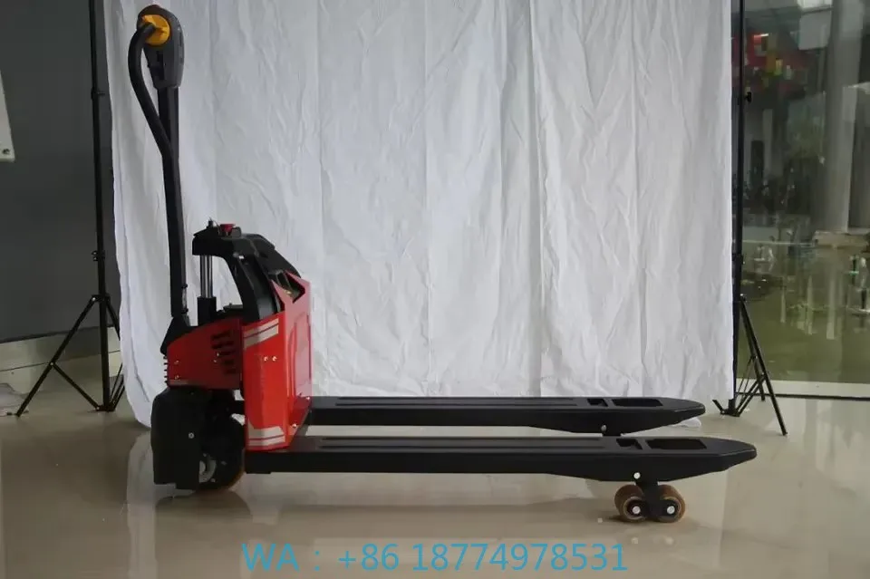 

Battery Electric Hand Pallet Truck 1.2 Ton Manual Pallet Jack DC Controller Extractable Replaceable