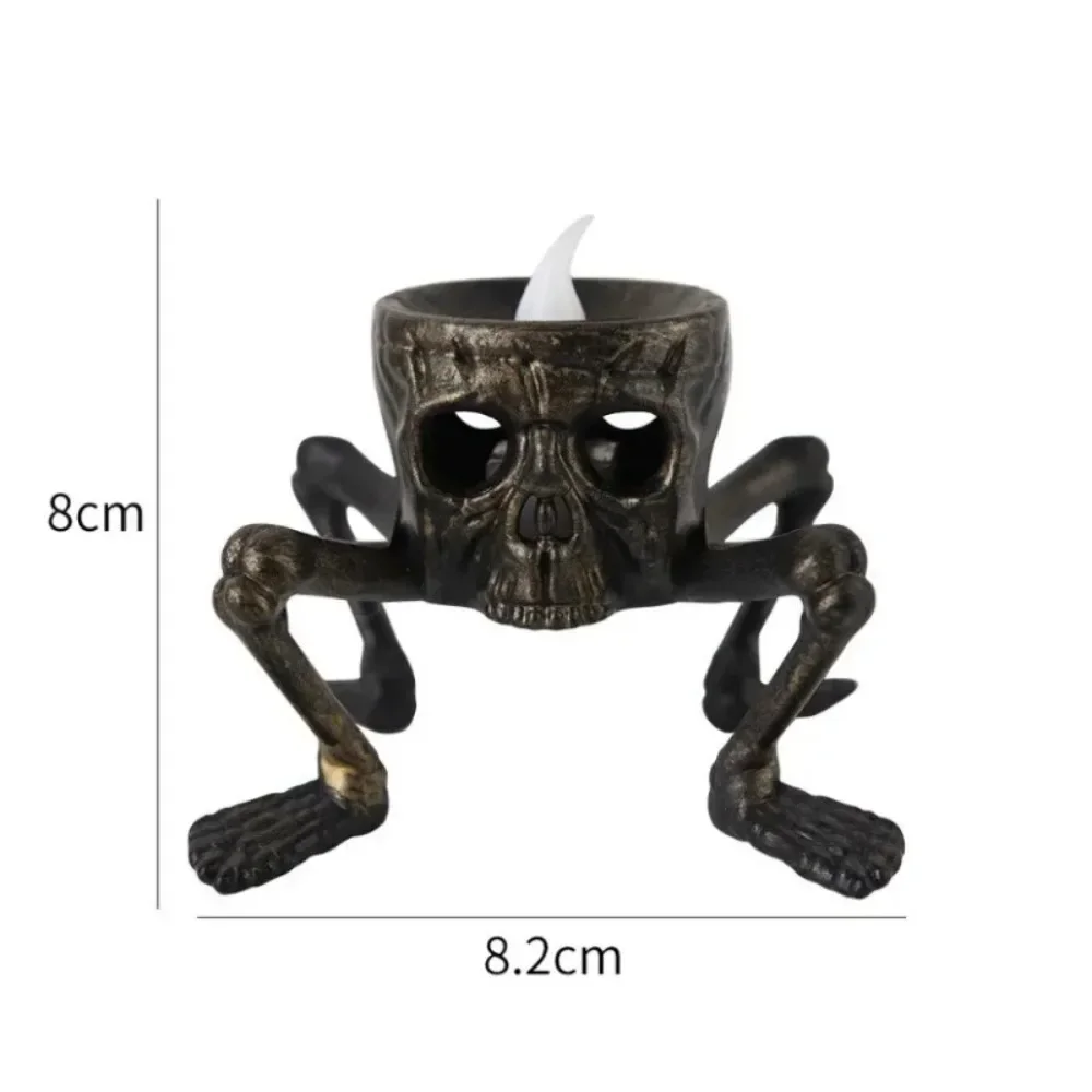 Halloween Skull LED Candle Light Halloween Party Four Legged Skull Hand Horror Atmosphere Lamp Home Haunted House Props Ornament - view 6
